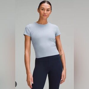 Lululemon baby blue Ribbed Nulu T-Shirt